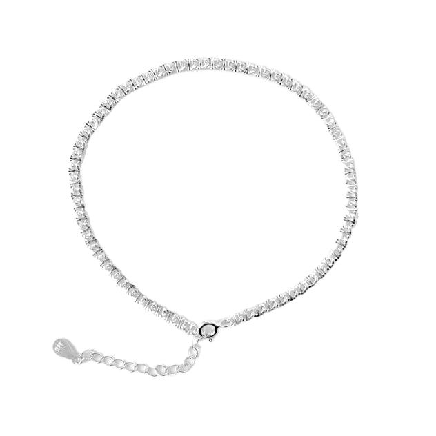 Geometry Hollow Chain 925 Sterling Silver Choker Necklace