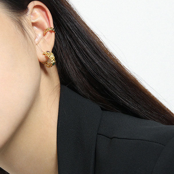 Fashion Box Chain 925 Sterling Silver Non-Pierced Earring(Single)