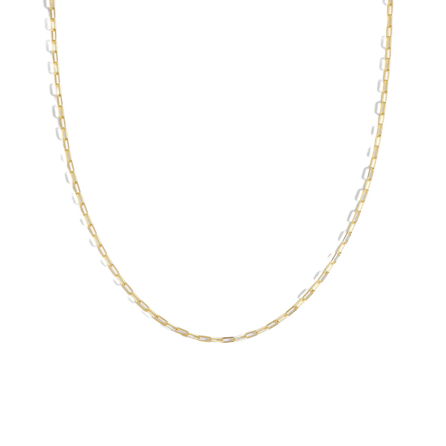 Simple Geometry Hollow Chain 925 Sterling Silver Choker Necklace